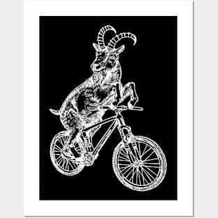 SEEMBO Goat Cycling Bicycle Bicycling Fun Biking Riding Bike Posters and Art